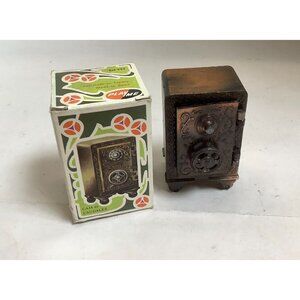 Mid Century PLAY ME Die Cast Safe Pencil Sharpener-Spain-NOS